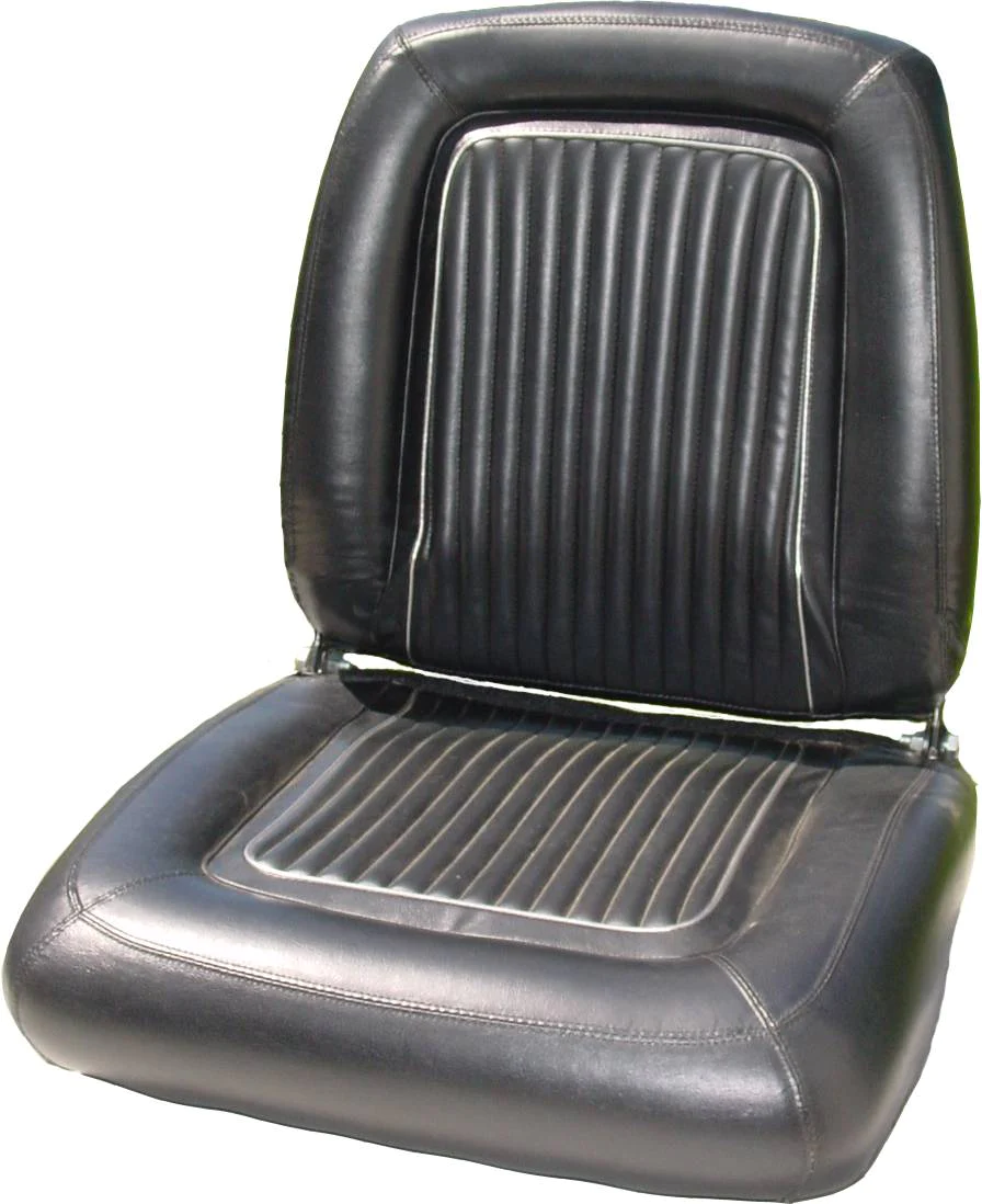 Seat Upholstery, Front buckets, pair (Bison grain inserts with accent band, Bison grain skirts)- Polara 500