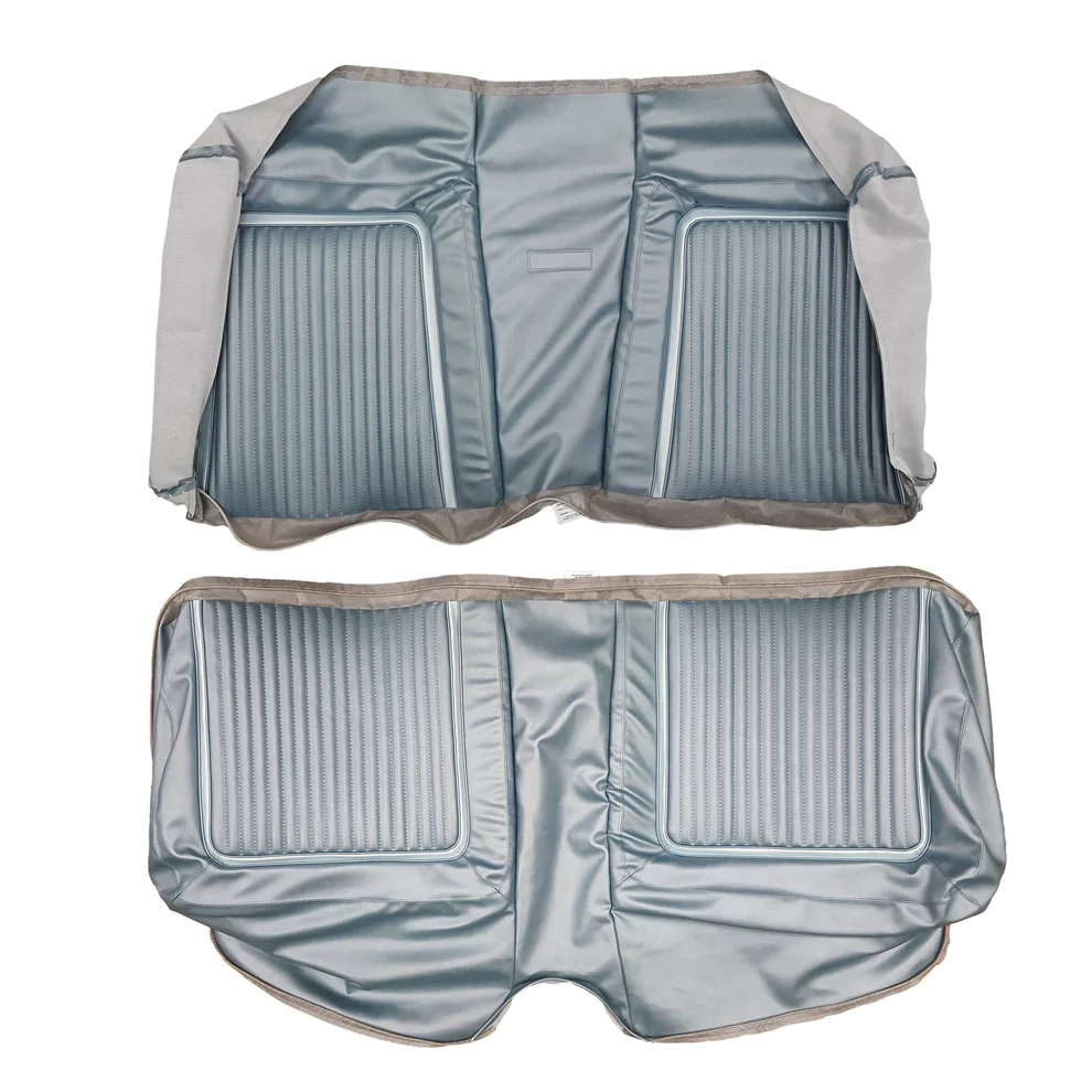 Seat Upholstery, Rear bench - Hardtop (Bison grain inserts with accent band, Bison grain skirts) - Polara 500