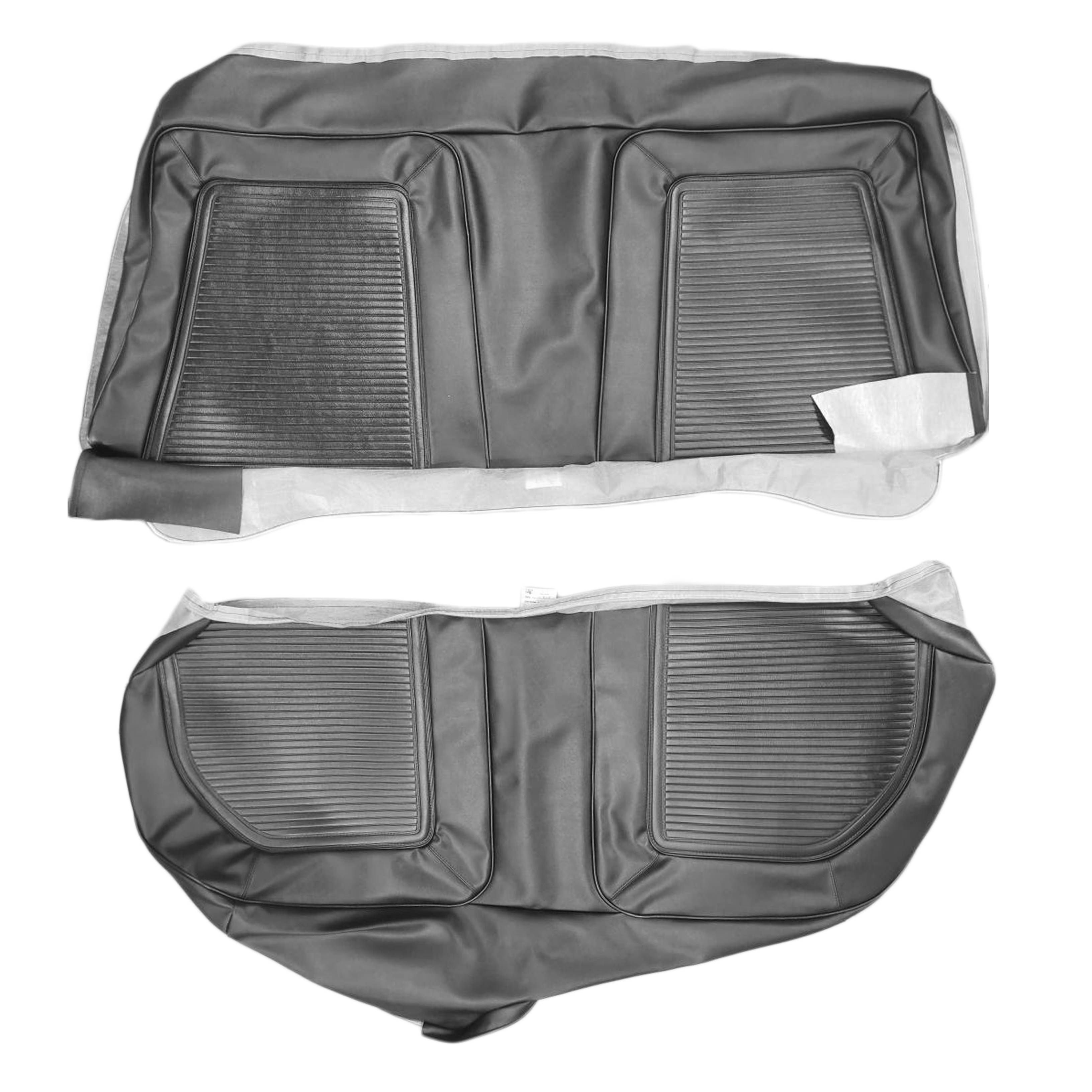 Seat Upholstery, Rear Bench Seat (Heat sealed Bison grain inserts and skirts - Red or Gold 10% additional cost) - 2dr hardtops only...
