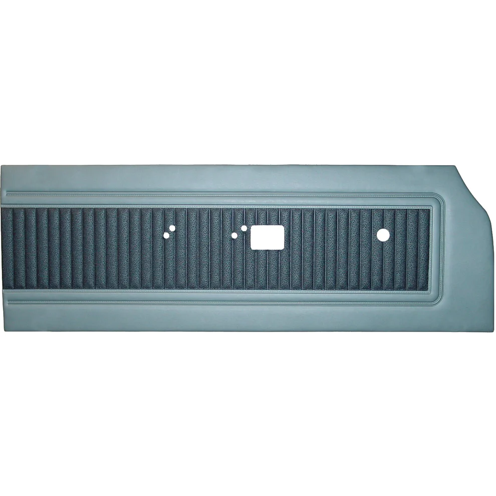 front door panels. pair. 
Belvedere II
Die-electrically heat-sealed cologne grain vinyl with crator grain inserts.

Please indicate color choice in NOTES box

**NOTE: Color choice 619-Gold/Light Gold requires sample approval.