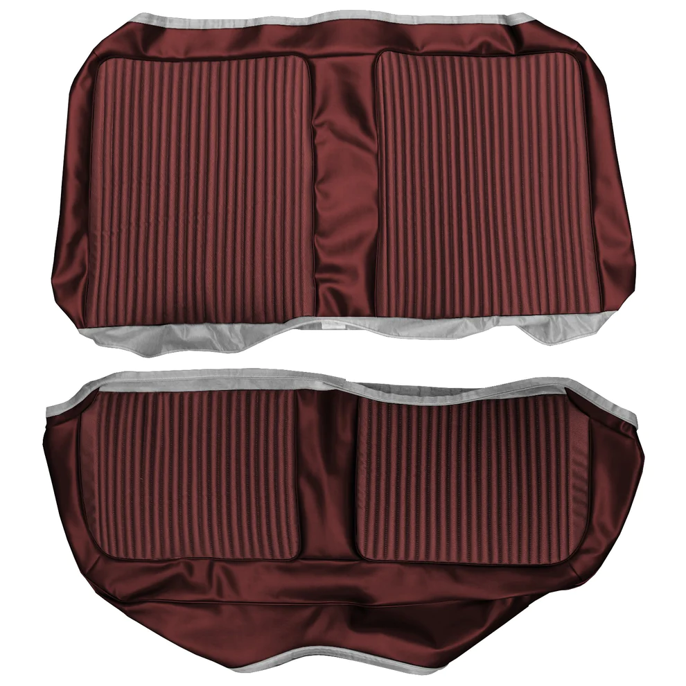 Seat Upholstery, Rear bench - Belvedere II - 4dr sedan (Crater grain inserts and Cologne grain skirts)