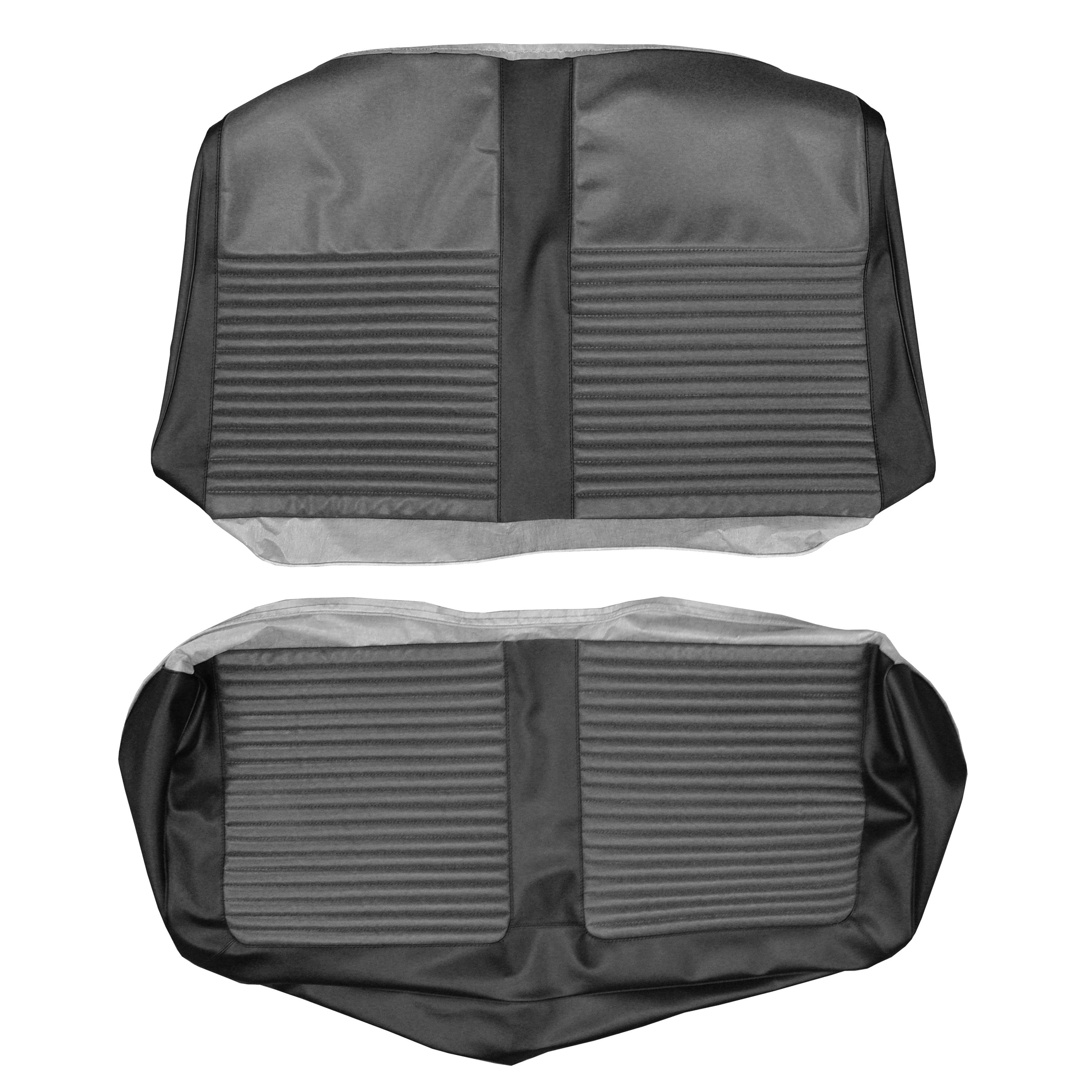 Seat Upholstery, Rear bench - convertible Dart 270 model.  (Cirrus grain inserts and Cologne grain skirts. Patterns needed for hardtops - submit sample)