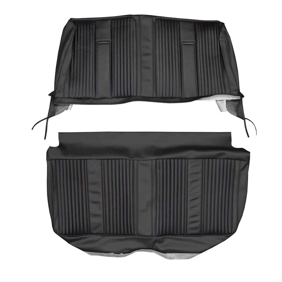 Seat Upholstery, Front straight bench, 4 dr (Bambino grain inserts with heat sealed center panel and Cologne grain skirts)
