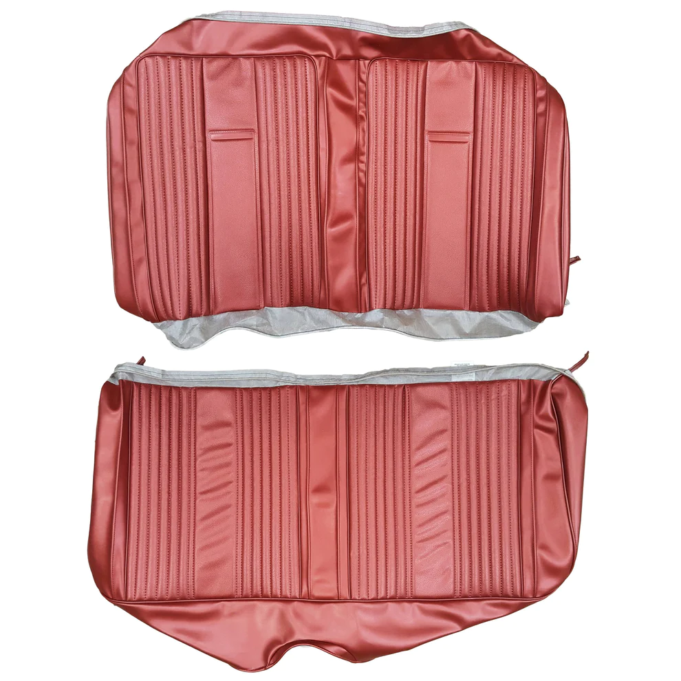 Seat Upholstery, Rear bench - Convertible (Bambino grain inserts with heat sealed center panel and Cologne grain skirts)