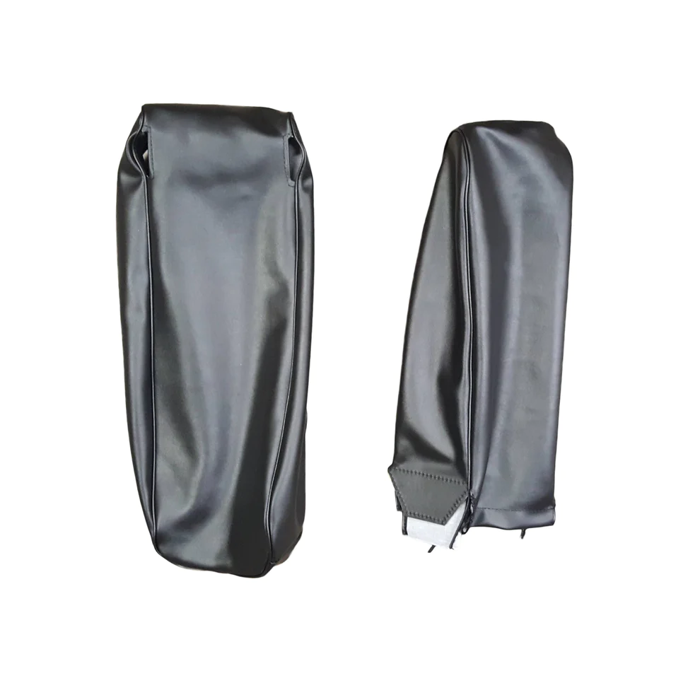 Upholstery, Center cushion / armrest covers for bucket upholstery (Heat sealed Cologne grain pleated inserts with western scroll center strip)