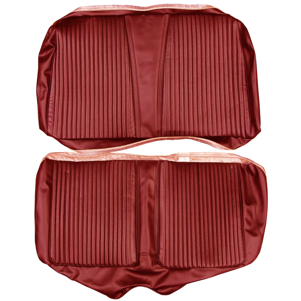 Seat Upholstery, Rear bench - Convertible (Bambino grain inserts and Cologne grain skirts) Coronet 500 & R/T models.