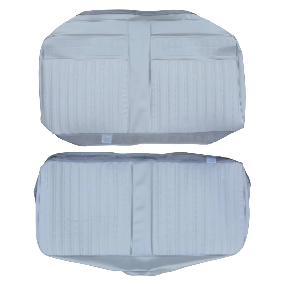 Seat Upholstery, Rear bench - Convertible (Dorchester grain inserts and Cologne grain skirts with heat sealed top panels) Coronet 440 models.