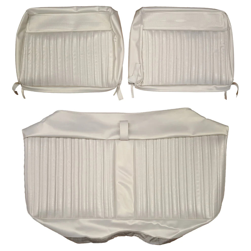 Seat Upholstery, Front split bench (Dorchester grain inserts and Cologne grain skirts with heat sealed top panels).  Coronet 440 models.