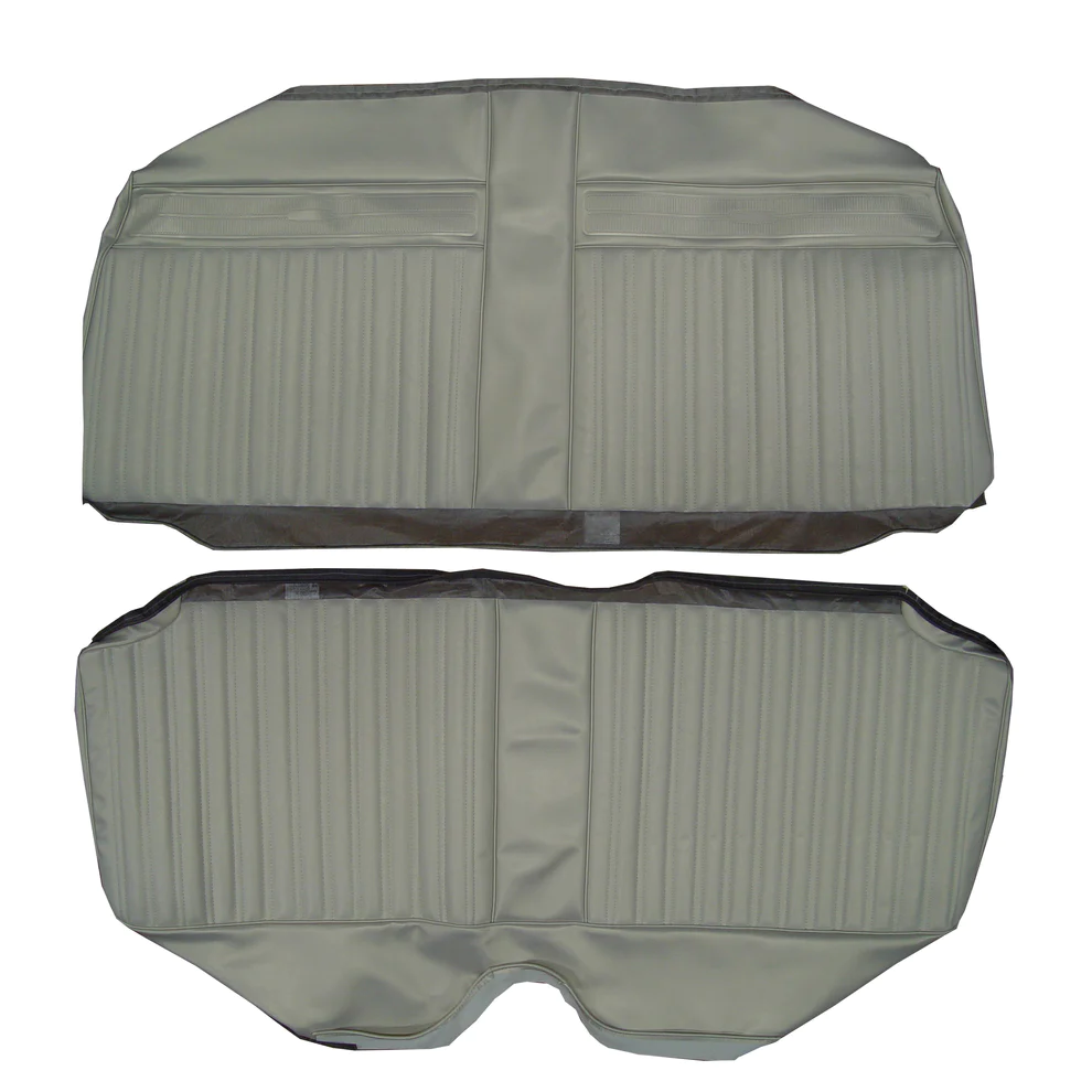 Seat Upholstery, Rear bench - Hardtop (Dorchester grain inserts and Cologne grain skirts with heat sealed top panels) Coronet 440 models.