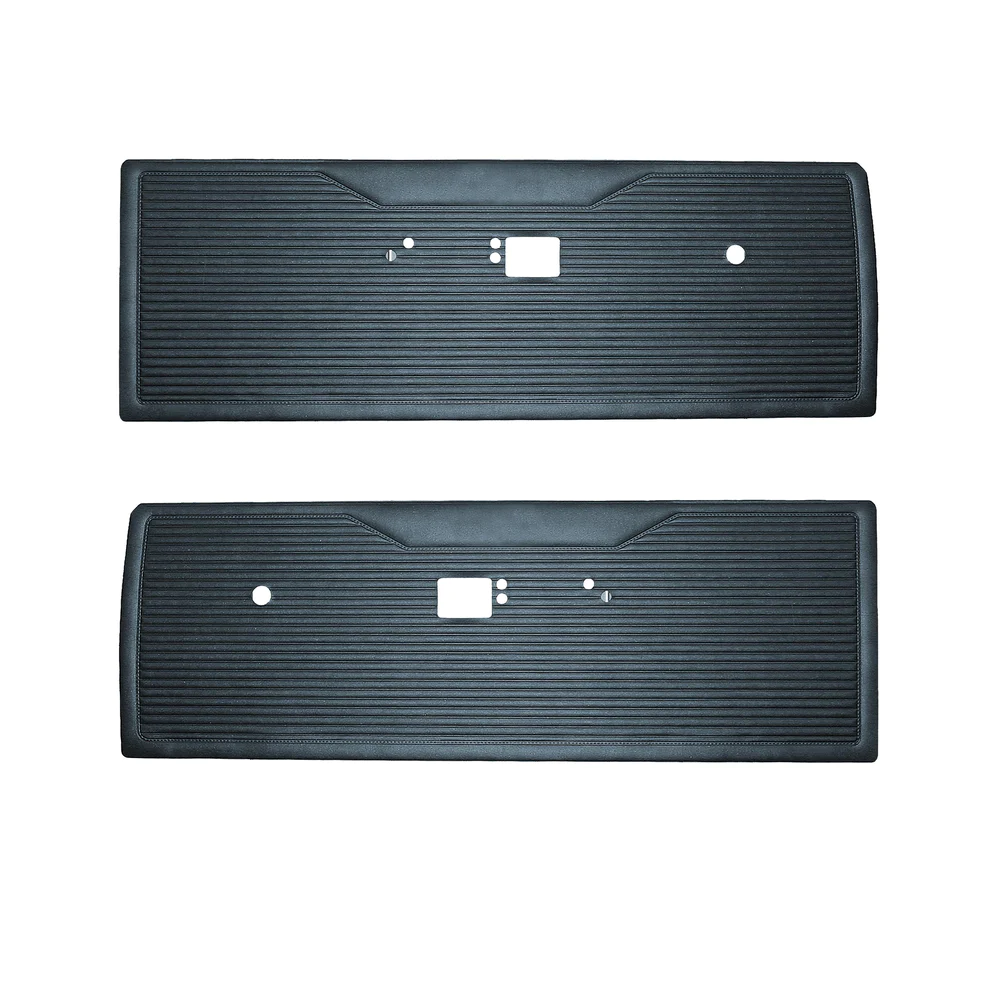 Door Panels -Pair.
Die-electrically heat-sealed cologne grain vinyl.
Bucket Style
Choose color at time of order or place in notes for web type orders.