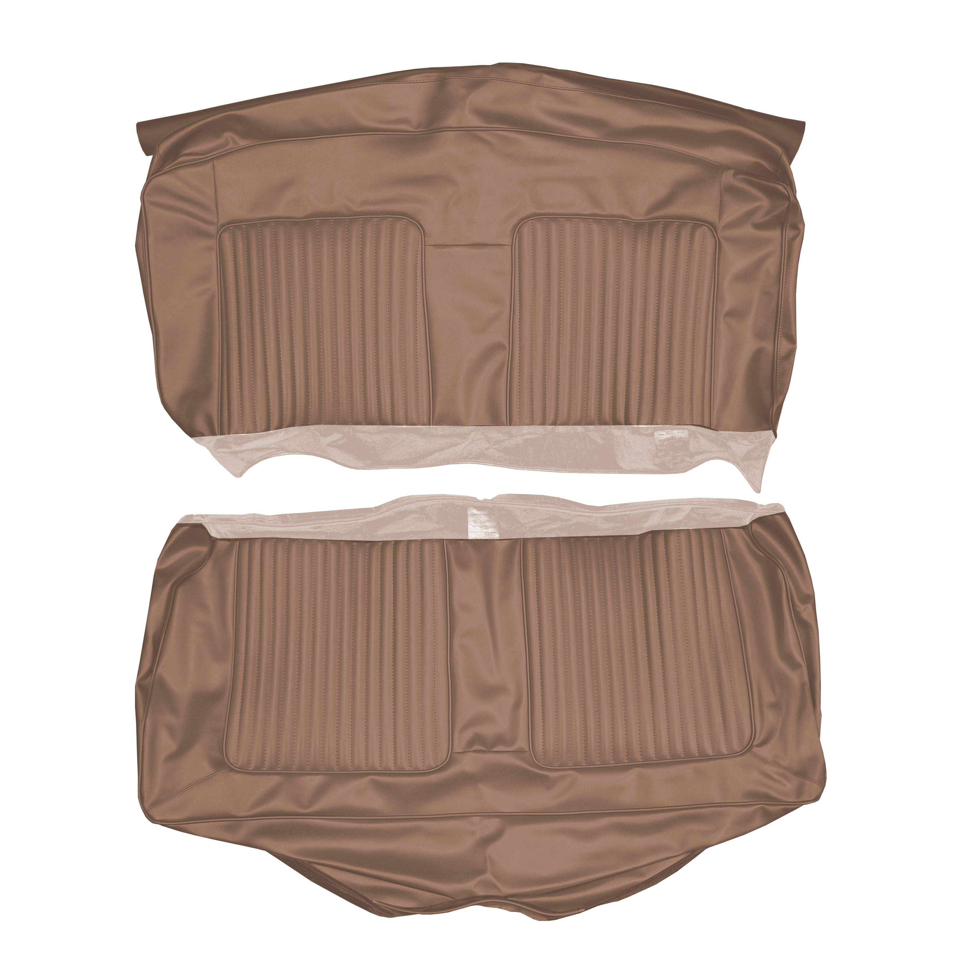 Seat Upholstery, Rear bench - Convertible (Cologne Grain inserts and skirts) - GOLD has special pricing - please inquire.