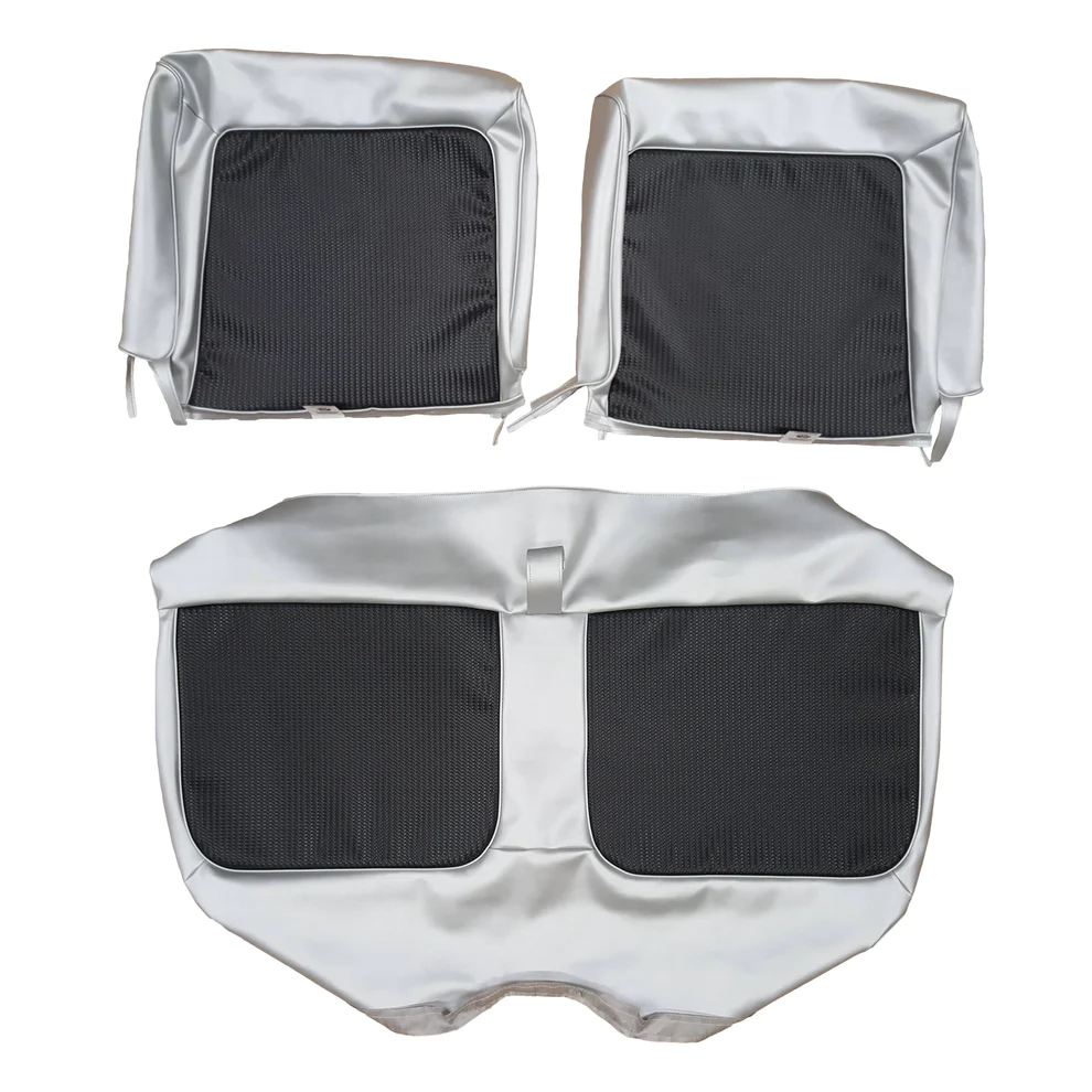 Seat Upholstery, Front split bench - Coronet (Deluxe) Coronet (R/T), Super Bee - Reed grain inserts and Cologne grain skirts (Coupe)