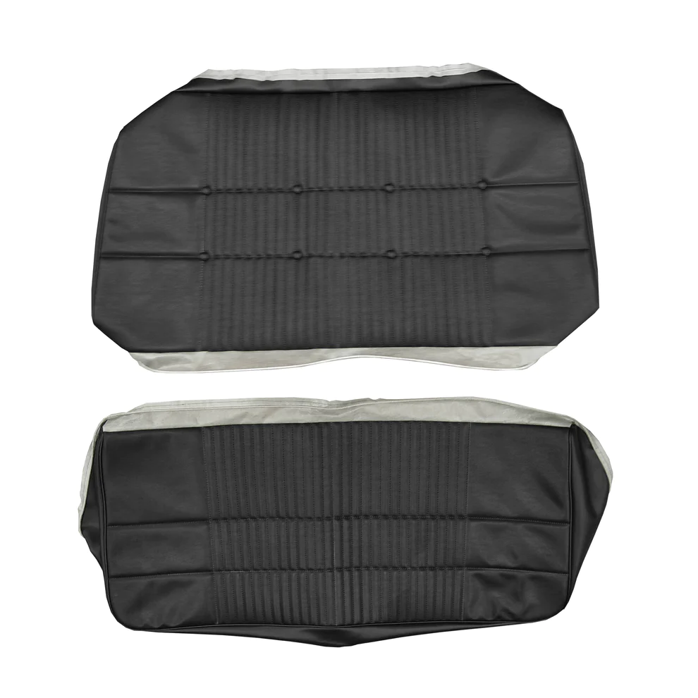 Seat Upholstery, Rear bench (Ascot grain inserts and Cologne grain skirts) - Coronet 500 convertible only