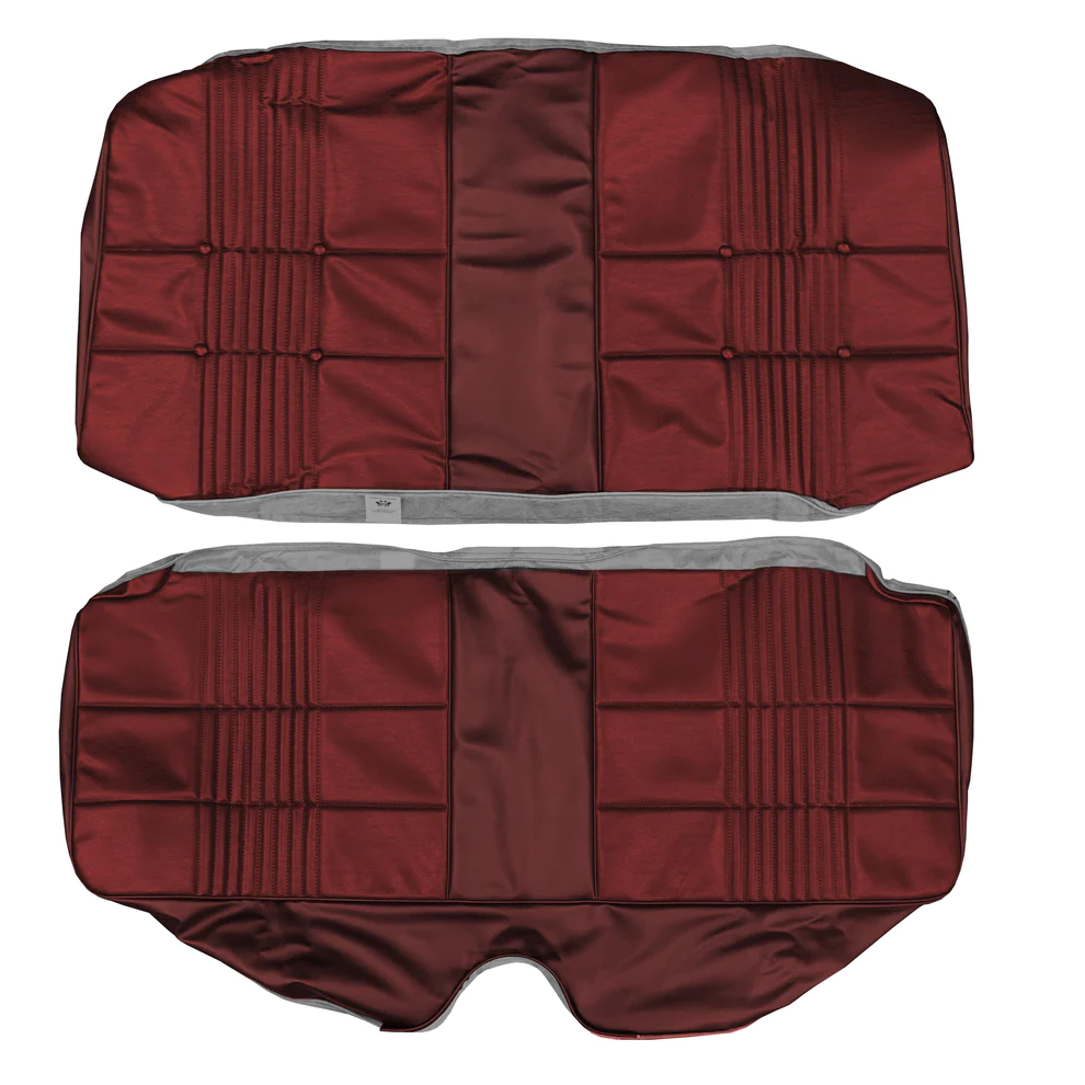 Seat Upholstery, Rear bench - Hardtop (Ascot grain inserts and Cologne grain skirts (Hardtops / Convert.) Reed grain inserts and Cologne grain skirts (Coupe)