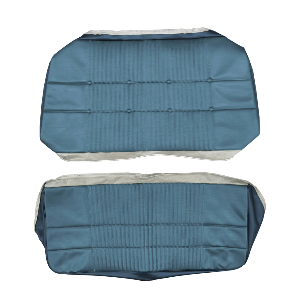 Seat Upholstery, Rear bench - Convertible (Ascot grain inserts and Cologne grain skirts (Hardtops / Convert.) Reed grain inserts and Cologne grain skirts (Coupe)