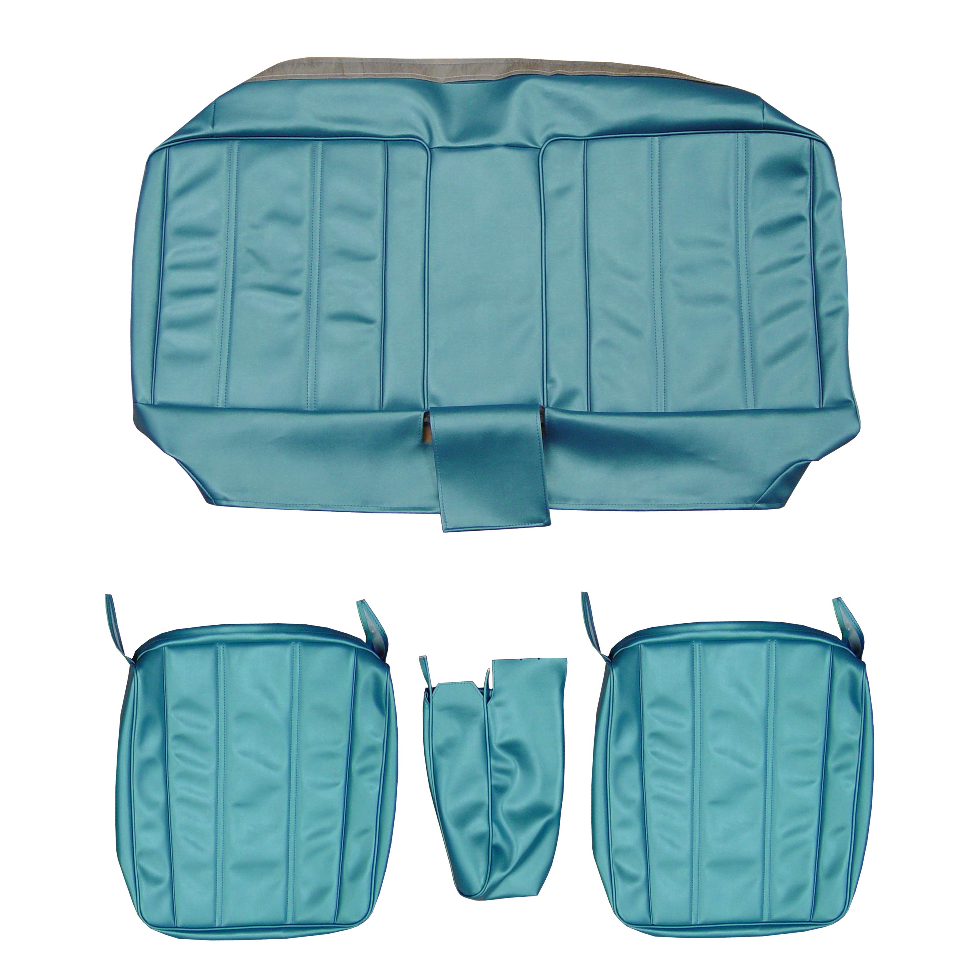 Seat Upholstery, Front split bench with center armrest covers (Cologne grain inserts and skirts)