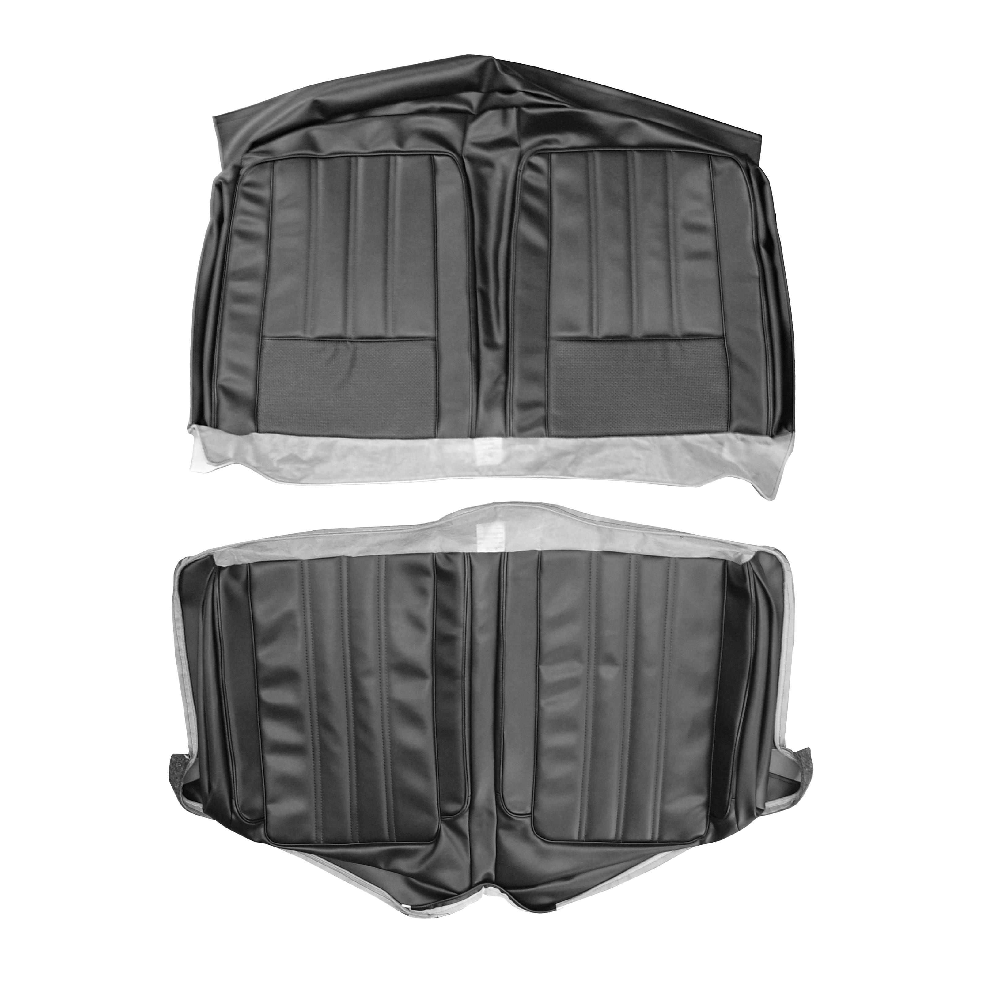 Seat Upholstery, Rear bench, Standard Upholstery - Convertible (Cologne grain inserts and skirts)