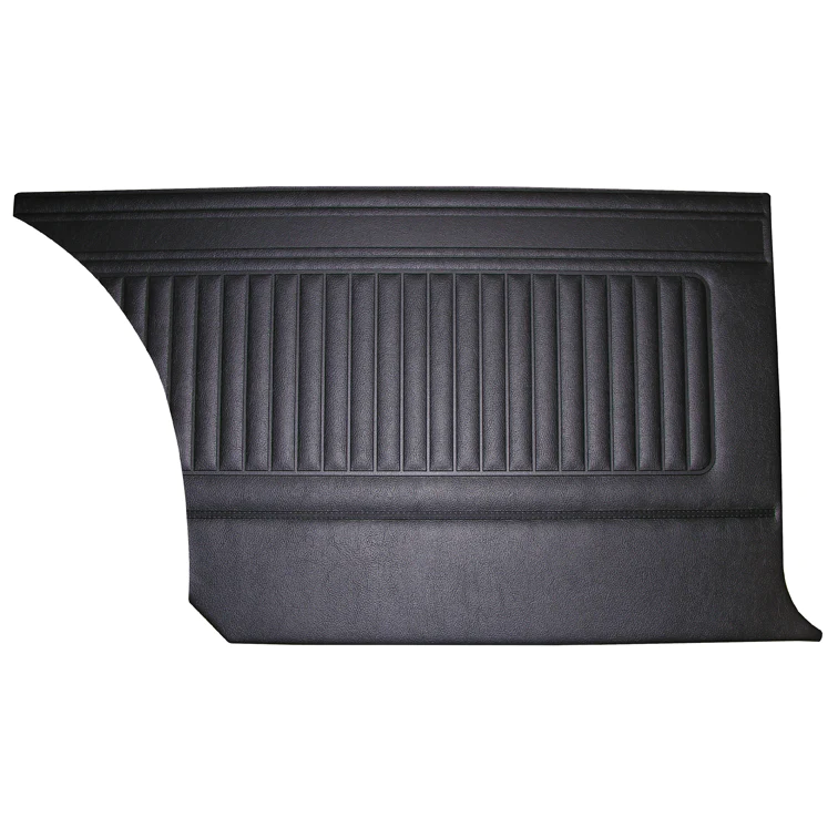 Rear door panels. PAIR. Hardtop only. 
Dodge Coronet R/T, 500, & Superbee
Bucket & Bench style seats
Die-electrically heatsealed Coachman grain.

Choose color at time of order or place in notes for web type orders:
Black, White, Dark Metallic Blue, Dark Metallic Green, Red and Saddle.