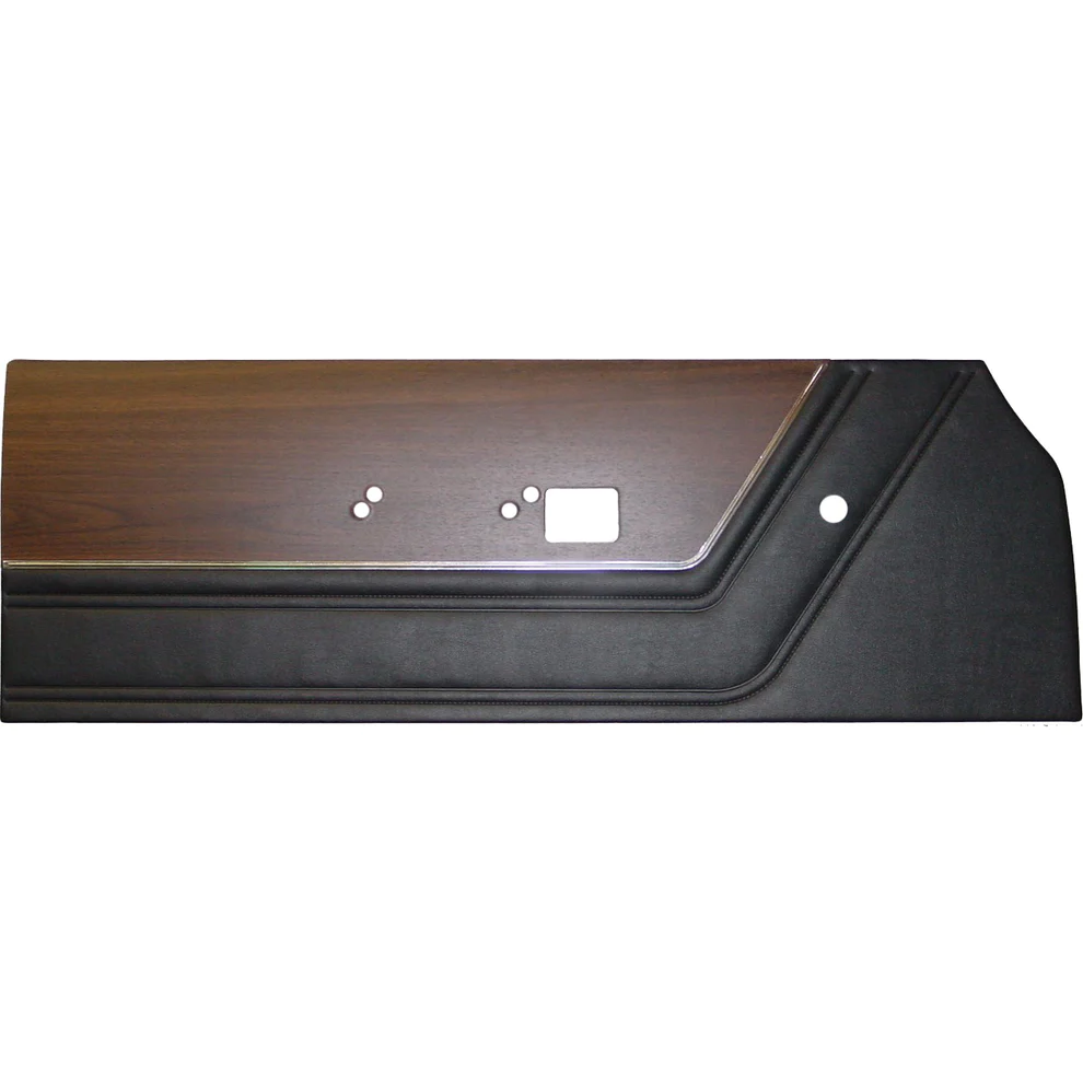 Front door panels. Price shown per PAIR.
1969 Sport Satellite & GTX
Bucket style seats
Die-electrically heatsealed Coachman grain with woodgrain and chrome accent strip
