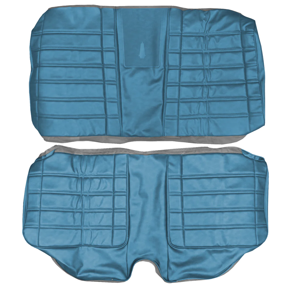 Rear bench with heat sealed rear seat top center panel - Hardtop (El Paso grain inserts and Coachman grain skirts)