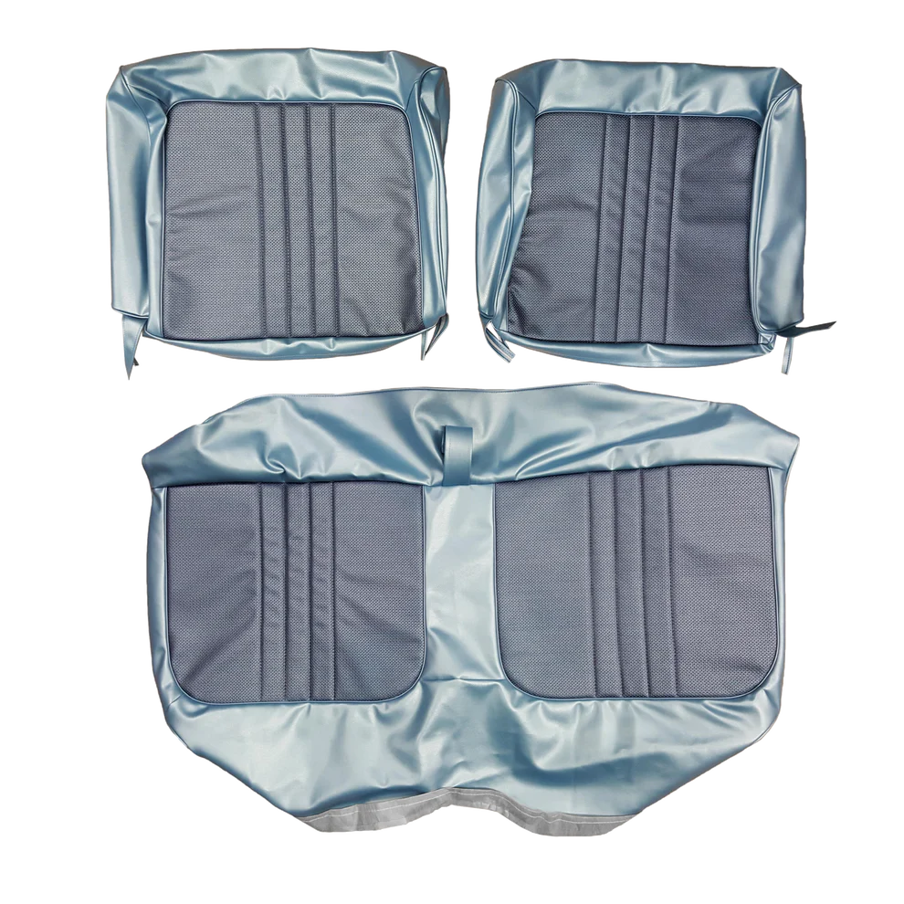 Seat Upholstery, Front split bench - Coupe (Rosette grain inserts and Coachman grain skirts)