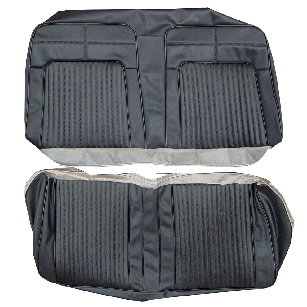 Seat Upholstery, Rear bench - Convertible, (El Paso grain inserts and Coachman grain skirts) - Coronet 500 models.