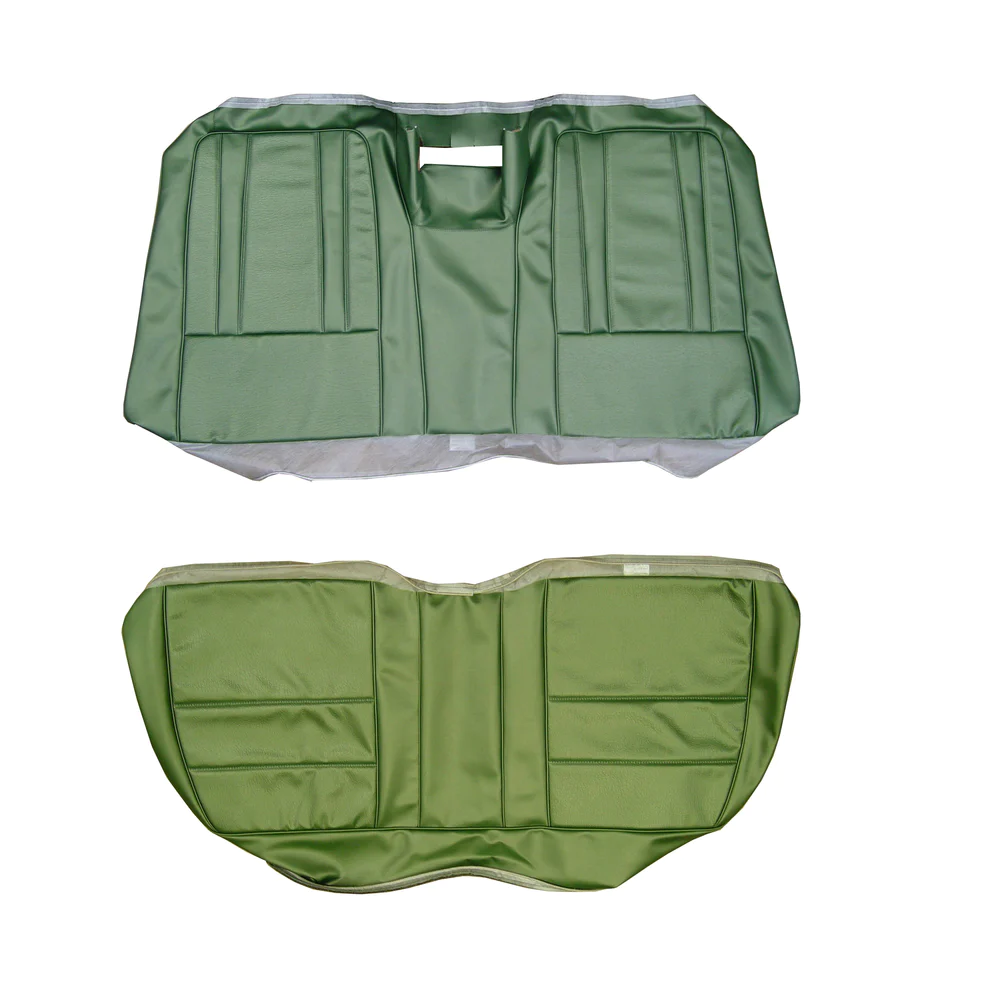 Seat Upholstery, Rear bench - Hardtop (Boar grain inserts and Coachman grain skirts) - Sport Fury