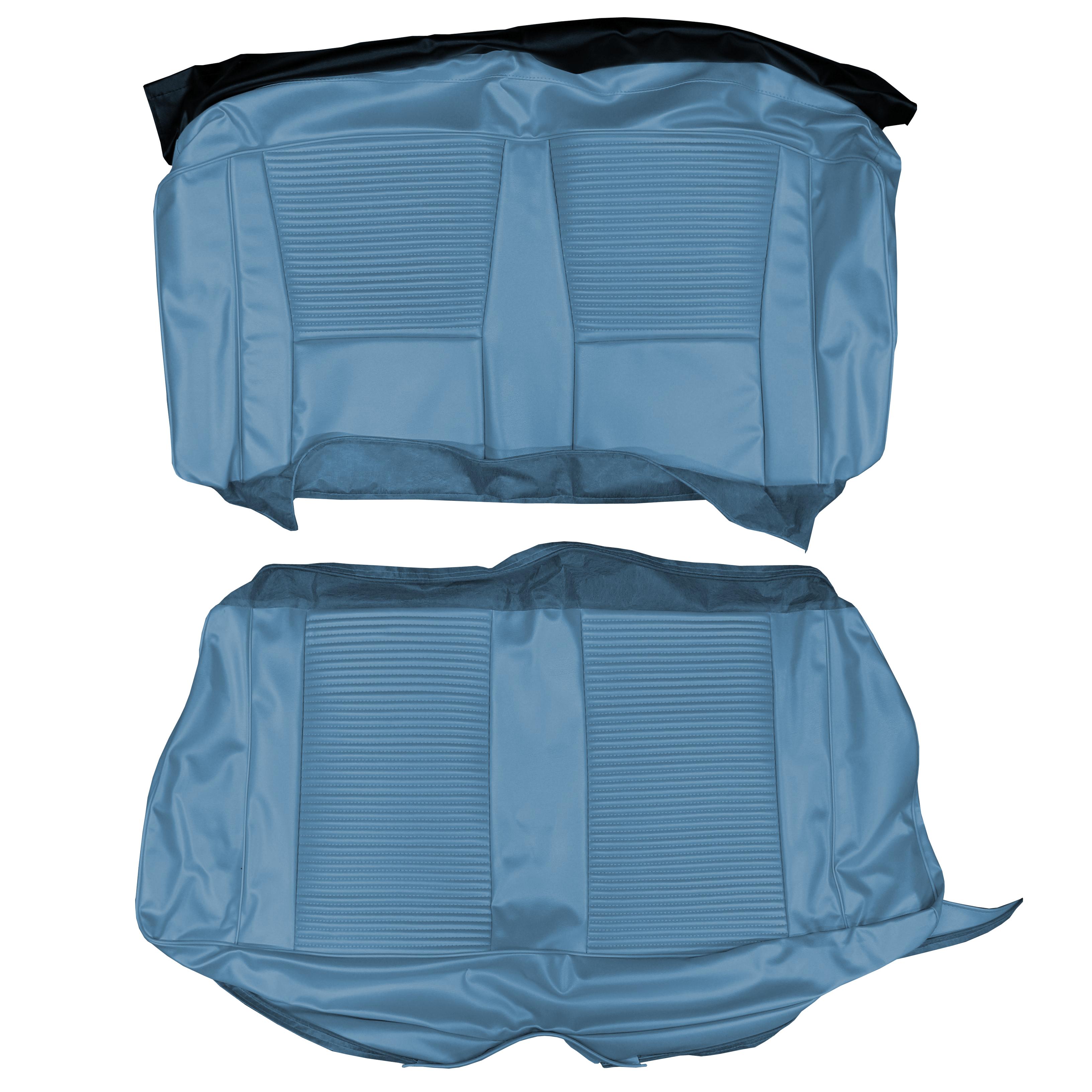Seat Upholstery, Rear bench - Convertible (Dakota grain inserts and skirts)  Dart GT / GTS
