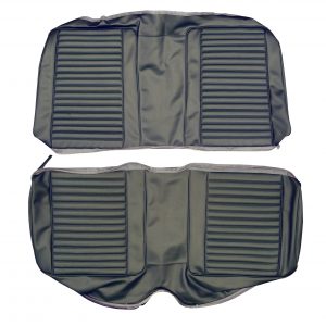 Seat Upholstry - Rear Bench - Hardtop / Coupe - Standard.  Coachman grain inserts and skirts