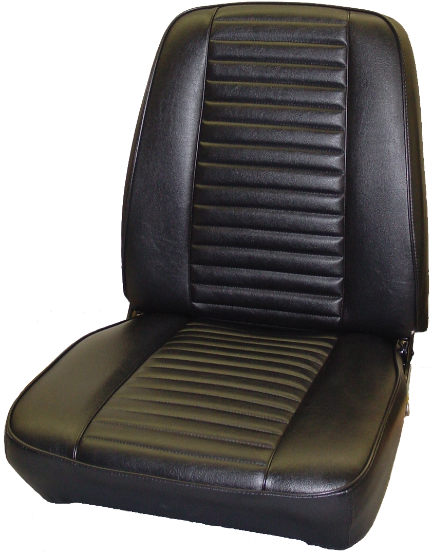 Front Bucket Seat Upholstery - Standard. Coachman grain inserts and skirts