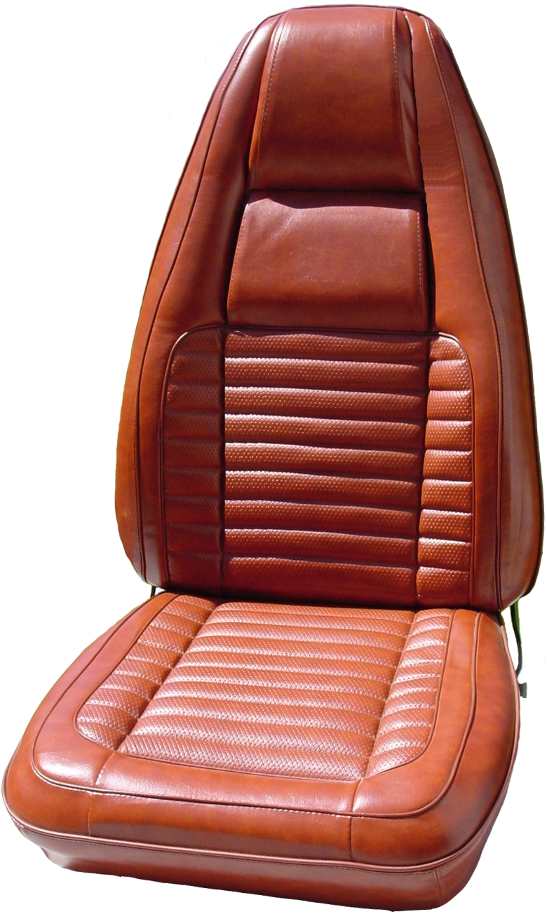 Seat Upholstery, Front buckets, pair (Diamond Basketweave grain inserts and Krinkle grain skirts) R/T and 500 as well.
