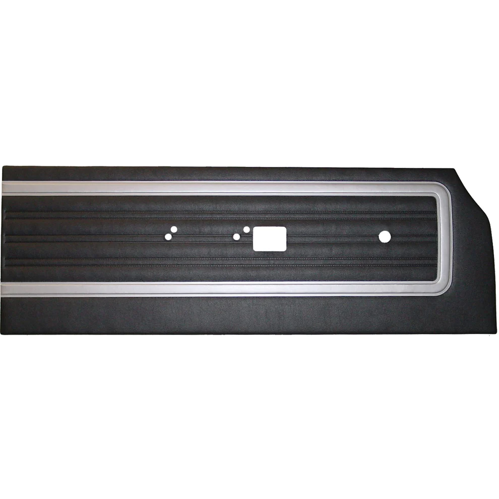 Front door panels. Pair. Deluxe bench style
Die-electrically heatsealed Coachman grain with Belmont grain accent band
