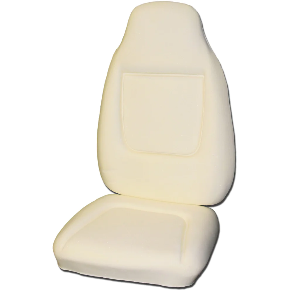 Seat foam - Complete Set Bucket Seat Foam (top & bottom with top caps).  For 1970 Challenger - Cloth style, 1970-71 Challenger & Leather Style and For 1971 Challenger - Deluxe vinyl style.