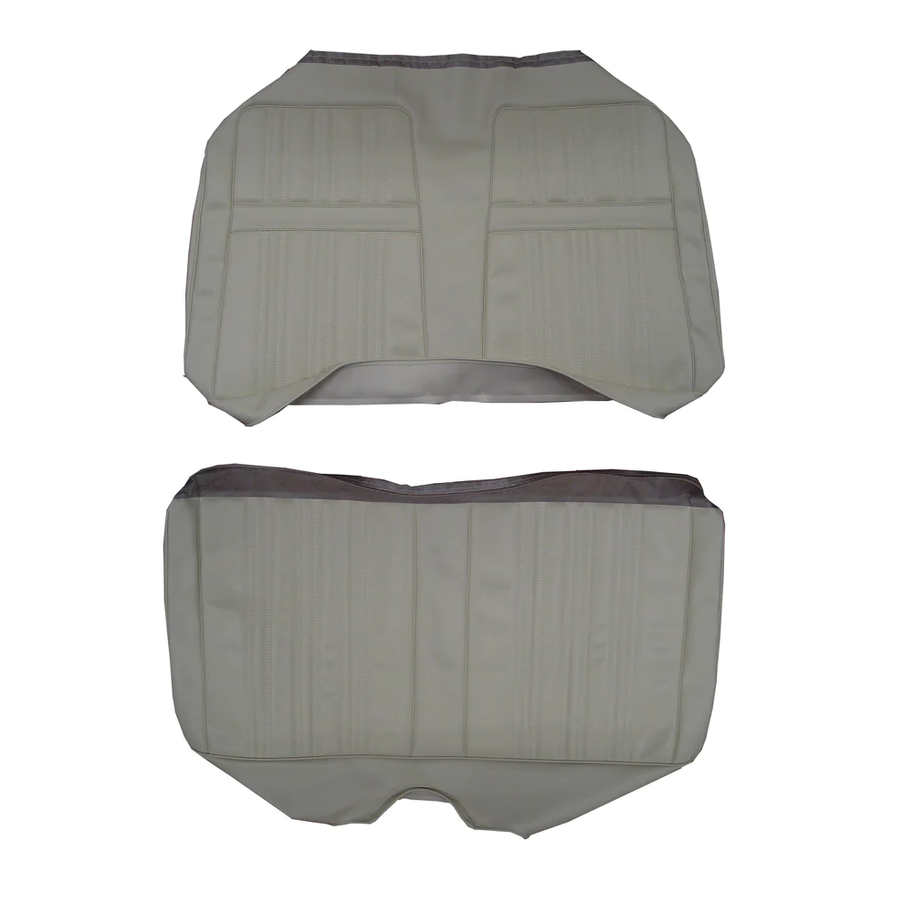 Seat Upholstery, rear bench - Convertible - Shallow Elk grain inserts and Coachman grain skirts (Convert) - Coronet 500 models