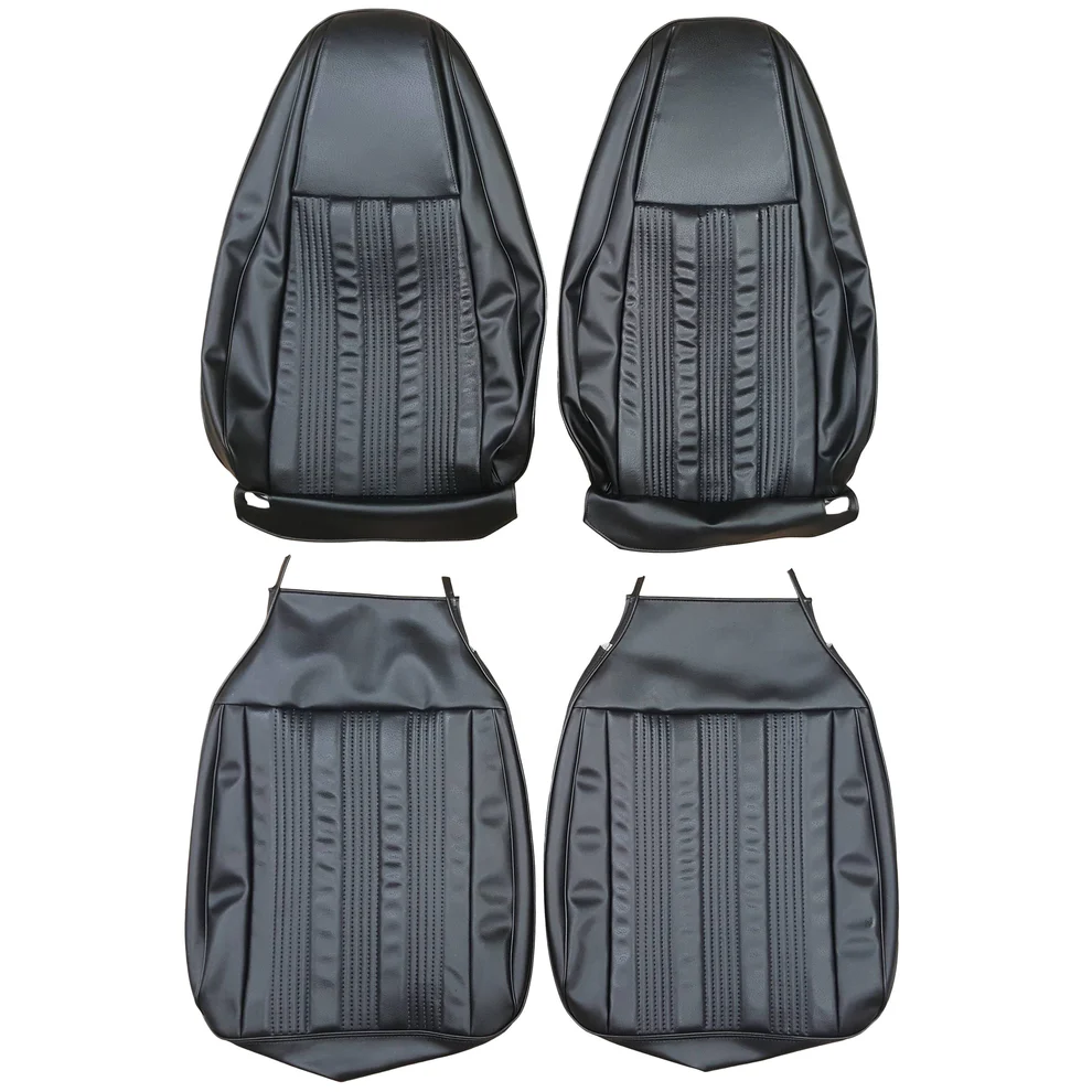 Seat Upholstery, Front Buckets - Pair (Derma grain inserts and Coachman grain skirts) - Dart, Swinger / GT