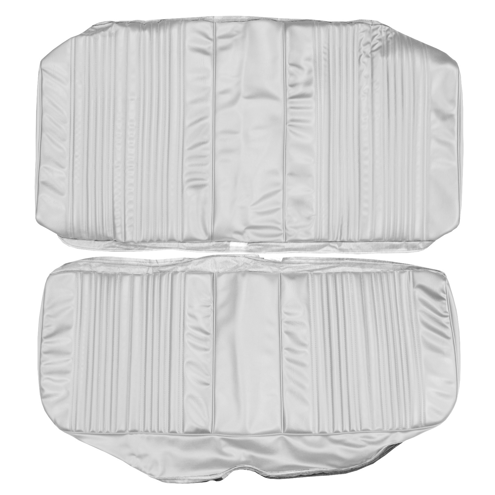 Seat Upholstery, Rear Bench - Deluxe (Shallow Elk grain inserts and Coachman grain skirts)