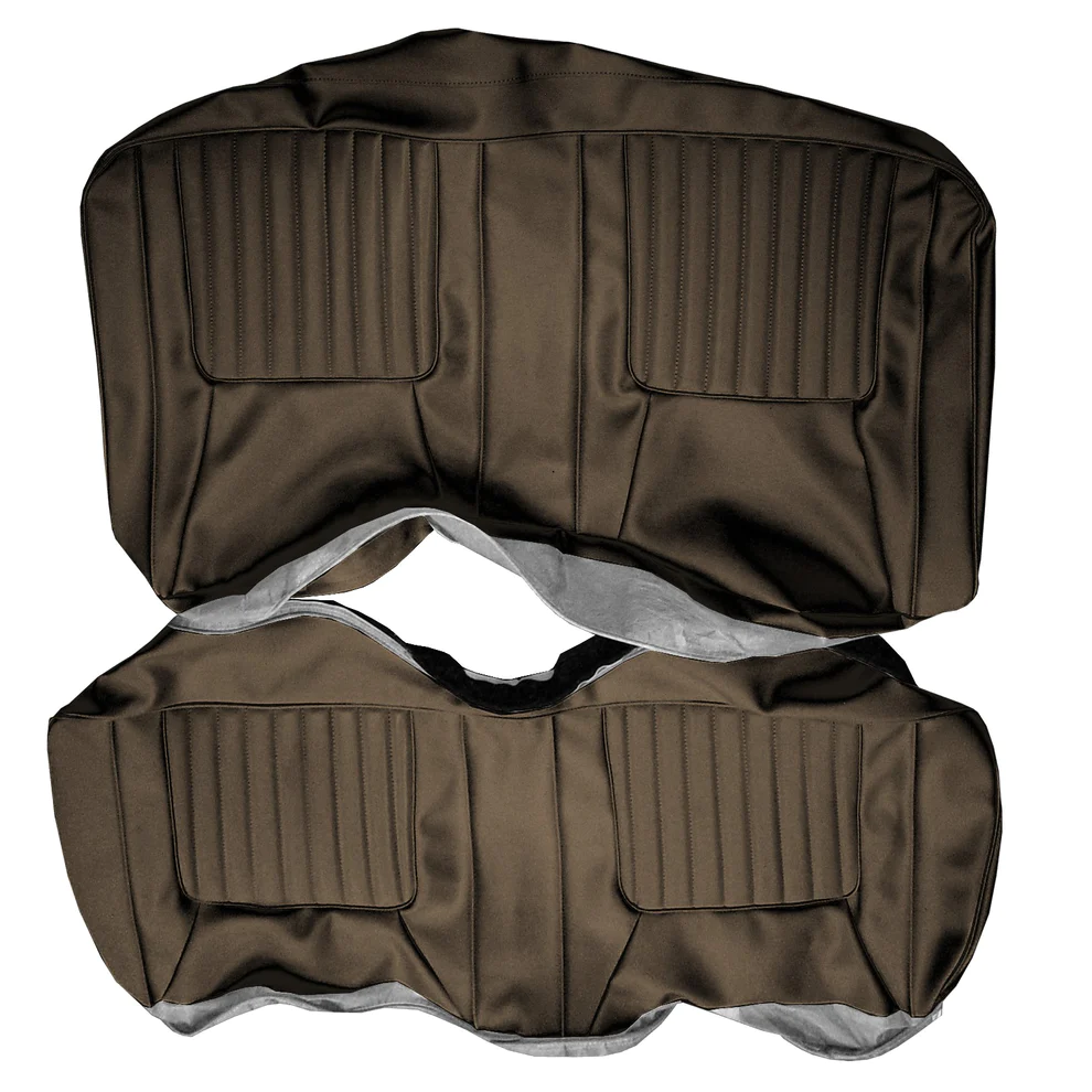Seat Upholstery, Convertible rear bench seat - Deluxe (Belmont grain inserts and Coachman grain skirts)
