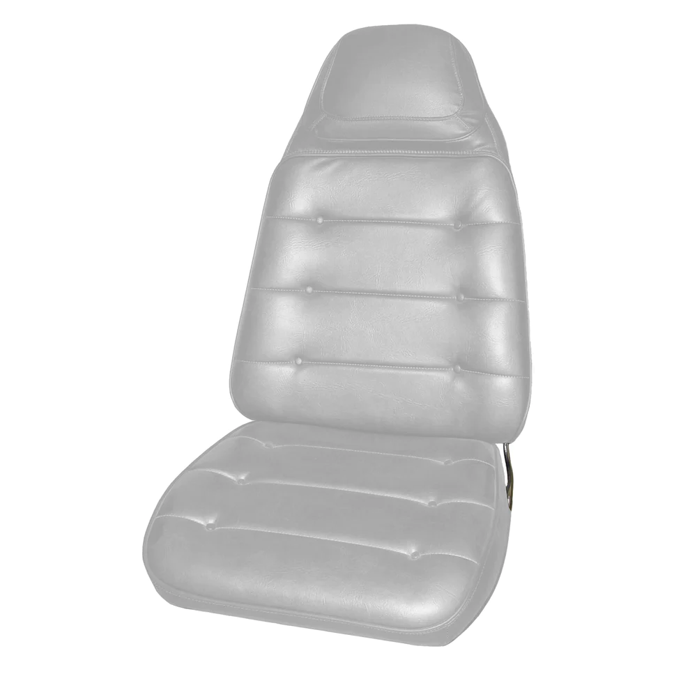 Seat Upholstery, Front buckets, pair (Shallow Elk grain inserts with buttons and Cologne grain skirts)  - Charger and Charger SE models, Sebring Plus & Roadrunner.