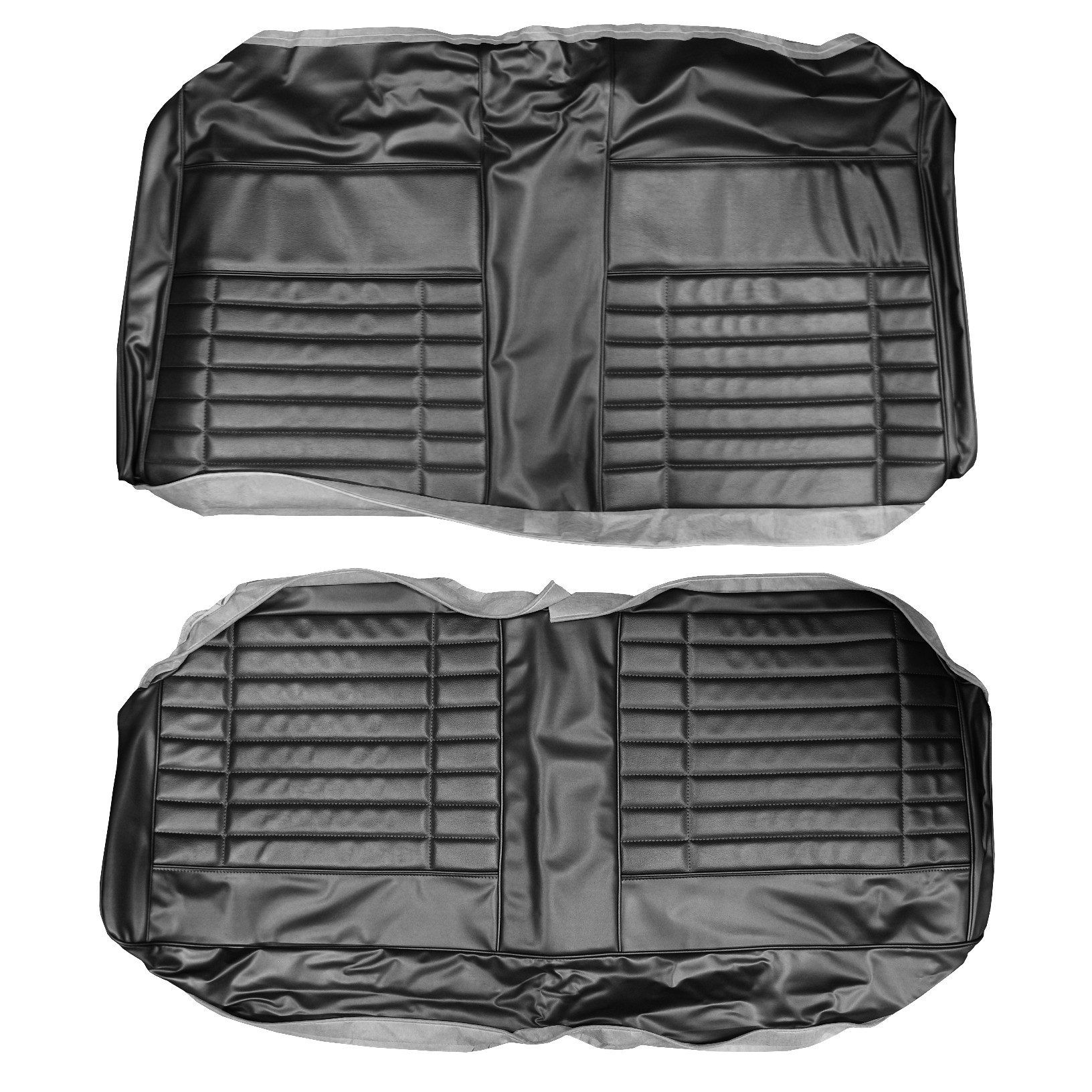 Seat Upholstery, Rear bench (Coachman grain inserts and Cologne grain skirts) Duster / Duster 340 / Demon / Demon 340.