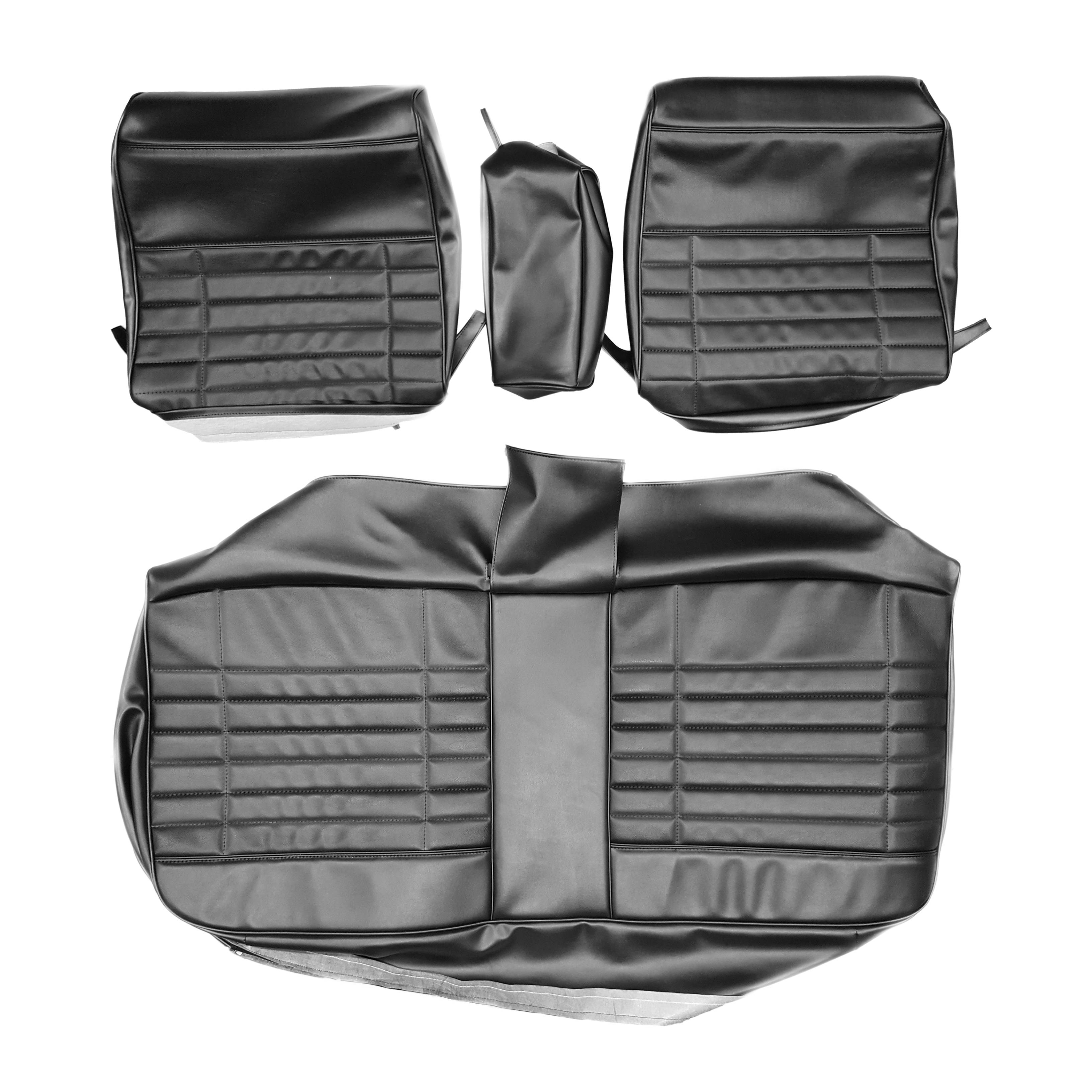 Front Split Bench seat upholstery.  Coachman grain inserts and Cologne grain skirts.  Dart Custom 4dr and Valiant 4dr.