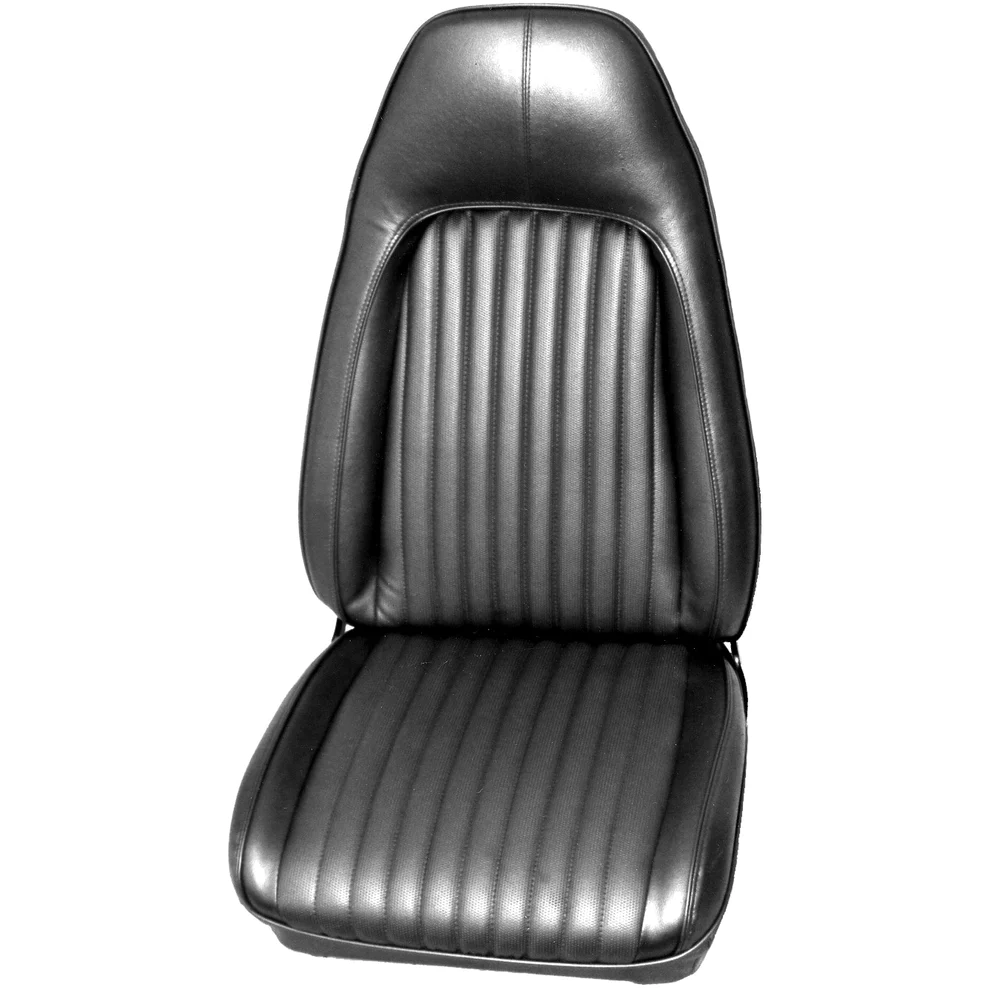 Seat Upholstery, Front buckets - pair (Ranger grain inserts and Coachman grain skirts).  Same for both Challenger and Barracuda.