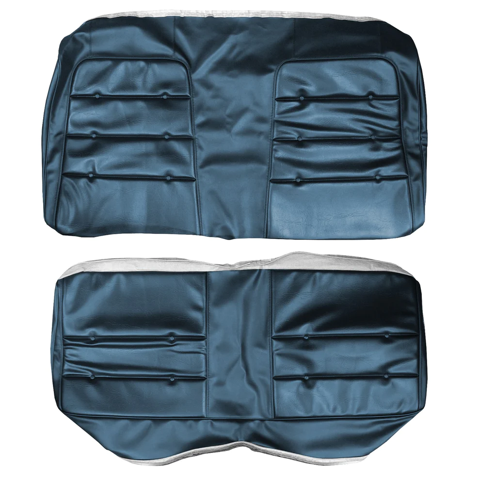 Seat Upholstery, Rear bench (Shallow Elk grain inserts withbuttons and Oxford grain skirts) Charger SE as well.