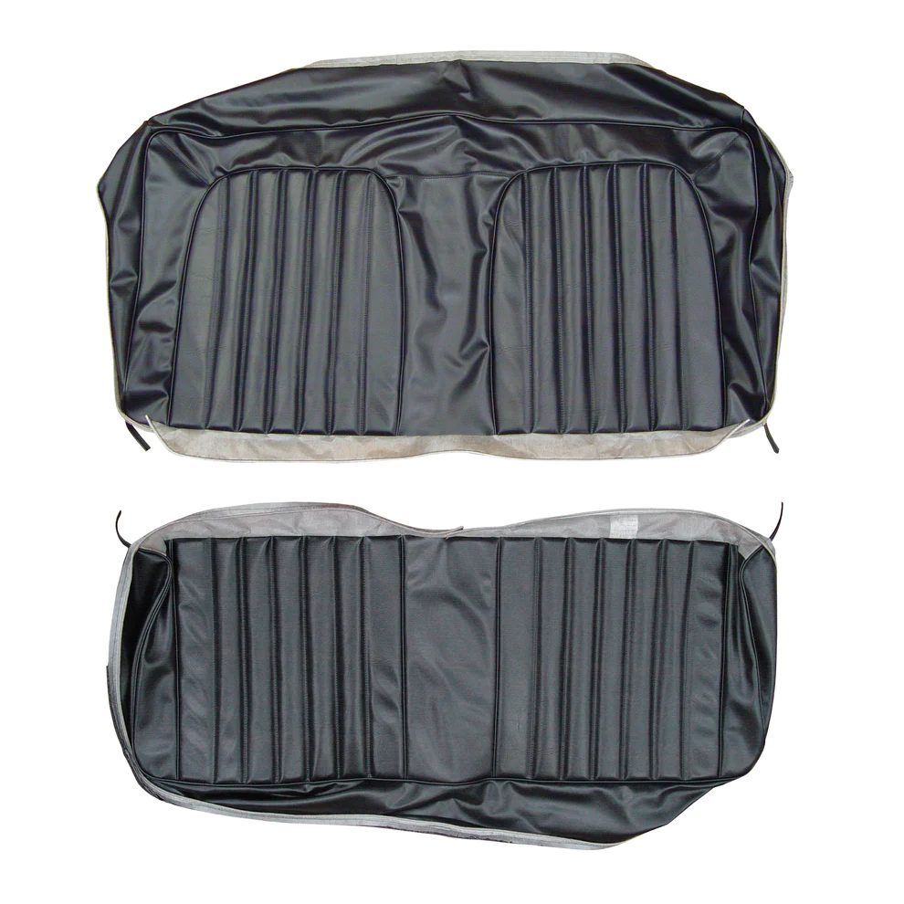 Seat Upholstery, Rear bench (Shallow Elk grain inserts and Oxford gain skirts). Charger SE models.