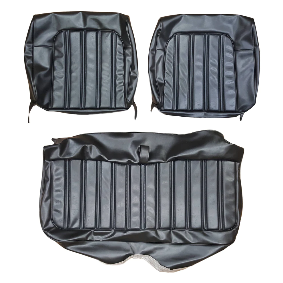 Seat Upholstery, Front split bench - Décor Package (Shallow Elk grain inserts and Oxford grain skirts)