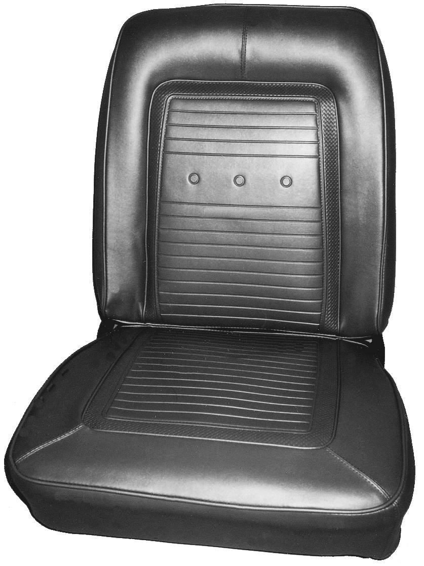 Seat Upholstery, Front Buckets, pair (Heat sealed Cologne grain inserts and skirts