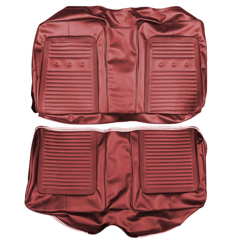 Seat Upholstery, Rear Bench (Heat sealed Cologne grain inserts and skirts)