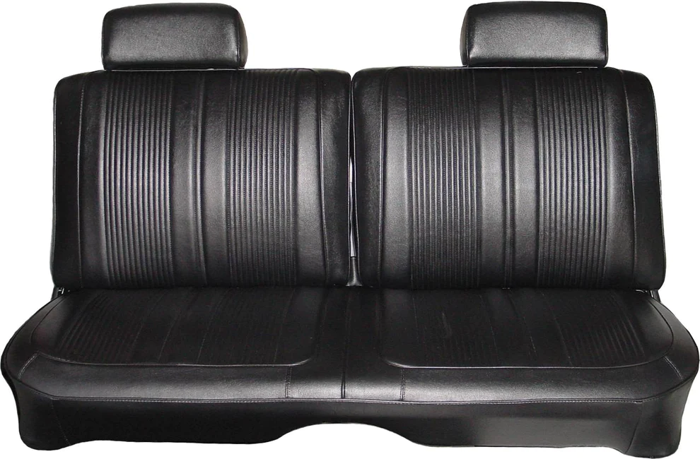 Seat Upholstery, Coronet (440) Front Split Bench seat upholstery - Coachman Grain inserts with Coachman grain skirts