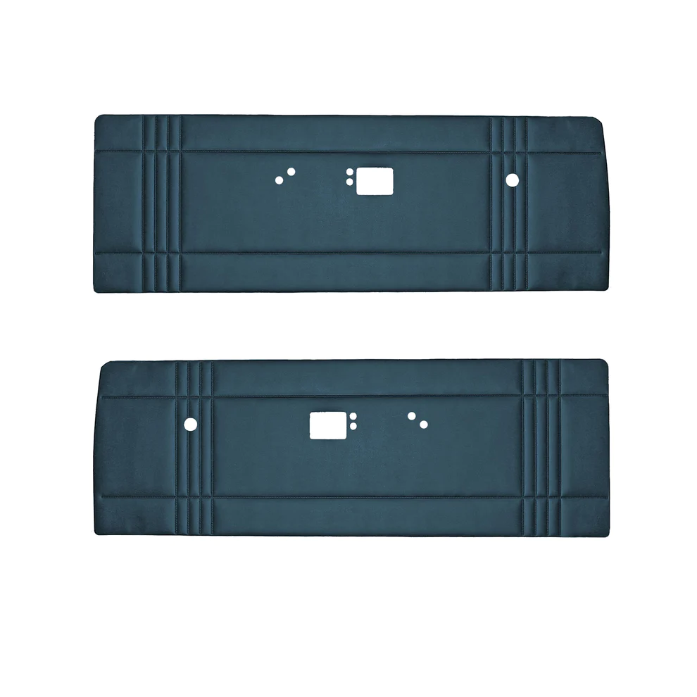 Front door panels. Pair
Dart 270 Bench & Superstock Bucket style
Die-electrically heat-sealed cologne grain vinyl.  Choose color selection at time of order or place in notes for web type orders.