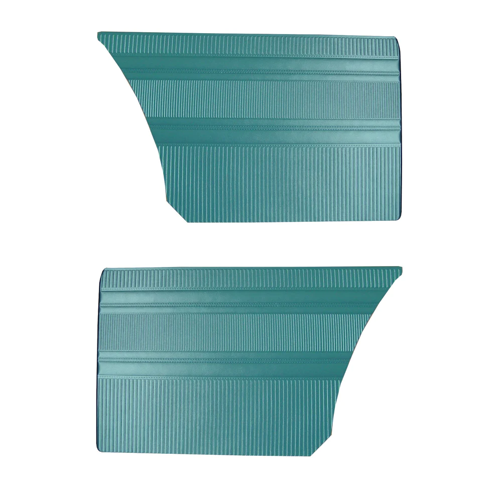 Rear Sedan Side panels - Bench Style - small vertical lines over entire bottom of panel.

1967 "Canadian" valiant and domesic 1968 Valiant 100 series Sedan....

Choose color option at time of order or place in notes for web type orders.