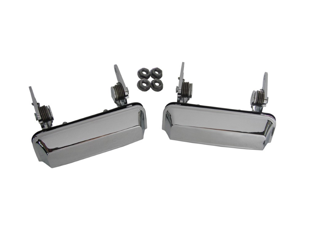Exterior Door Handles - Single handle (Chrome) - Picture shows a pair - but we sell them as each.
